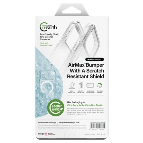 Чохол до мобільного телефона Uniq Clario iPhone 17 Pro Max Magclick Charging Black (8886463694831)