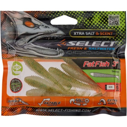 Силікон рибальський Select FatFish 3" 308 (6 шт/уп) (1870.72.02)