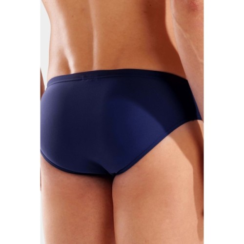 Плавки Arena Double Graphic Swim Briefs 010951-705 темно-синій, помаранчевий 105 (3468337766278)