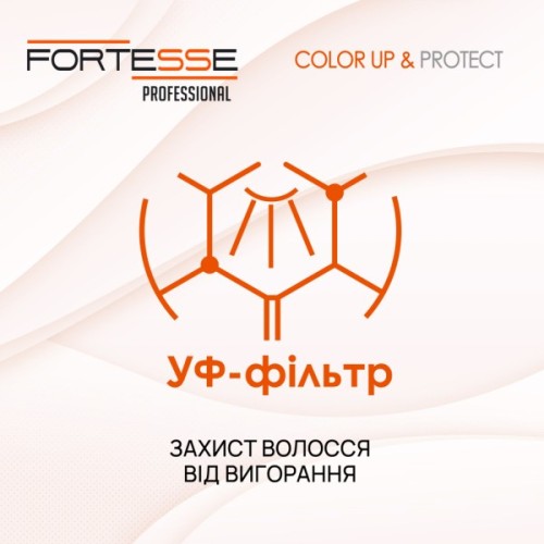 Шампунь Fortesse Professional Color Up & Protect Для фарбованого волосся Стійкість кольору 1000 мл (4820000306171)