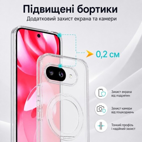 Чохол до мобільного телефона BeCover Aura Fold Google Pixel 9a Transparent (715668)