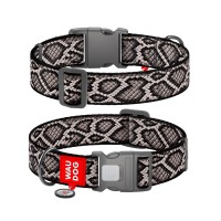 Нашийник для тварин WAUDOG Nylon з QR адресником "Змія" пластиковий фастекс XXL (284-0292)