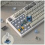 Клавіатура Attack Shark K86 RGB Wireless/Bluetooth/USB UA Gradient Black (K86BG_AS)