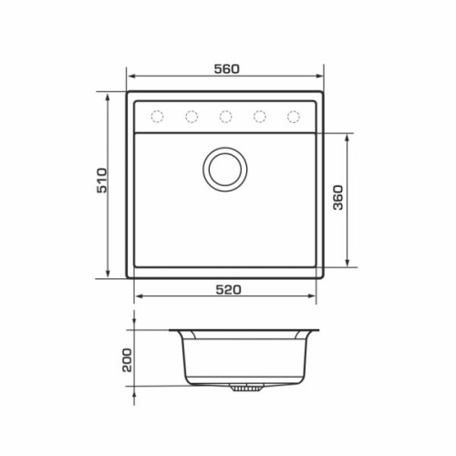 Мийка кухонна GRANADO LERIDA avena (gr0402)