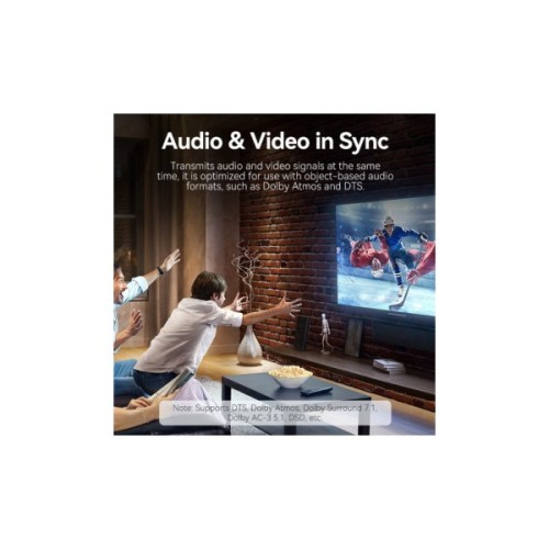 Спліттер Vention HDMI 2.0 UHD 4K 60Hz 3D, HDCP,1080P перемикач двонаправлений (AKOB0)