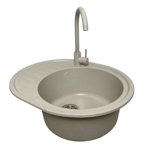 Мийка кухонна Adamant Ovum Avena + змішувач + дозатор (1824296900406)