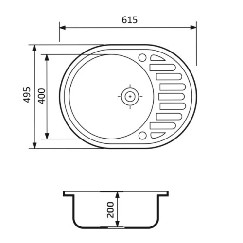 Мийка кухонна Adamant Ovum Avena + змішувач + дозатор (1824296900406)