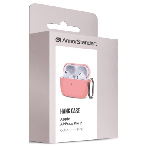 Чохол для навушників Armorstandart Hang Case для Apple AirPods Pro 2 Pink (ARM68588)
