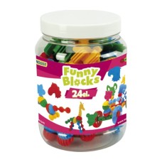 Конструктор Wader Funny blocks, 24 шт. (Маленька банку) (41940)