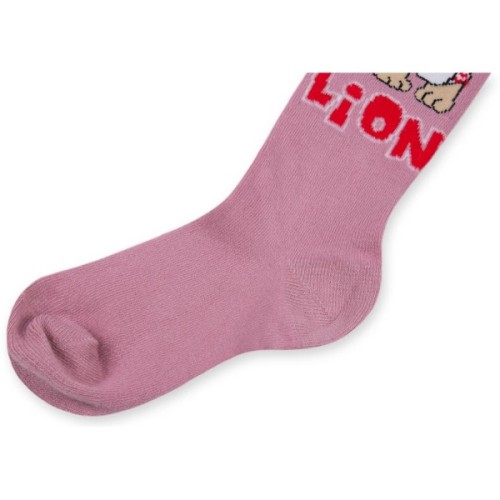 Колготки дитячі UCS Socks з левеням (M0C0301-0922-3G-pink)