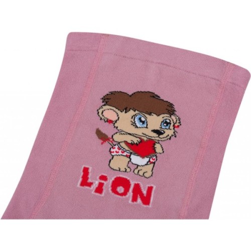 Колготки дитячі UCS Socks з левеням (M0C0301-0922-3G-pink)
