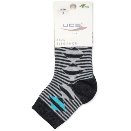 Шкарпетки дитячі UCS Socks у смужку (M0C0101-1223-5B-gray)
