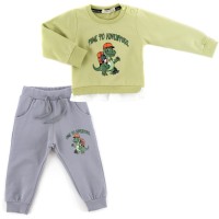 Спортивний костюм дитячий Breeze с динозавриком (22090-80B-green)