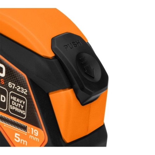 Рулетка Neo Tools 5мx19мм, з фіксатором змотування, магніт (67-232)