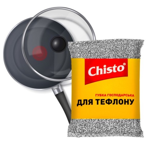 Губки кухонні Chisto для тефлону 1 шт. (4823098413783/4820040270456/4820164153710)