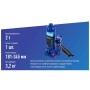 Домкрат Vitol DB-02006K/T90204S, телескопічний, гідравлічний, 2т, min 181мм, max 345мм, валіза (DB-02006K)