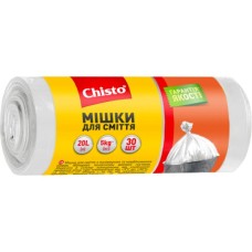 Пакети для сміття Chisto Міцні 20 л 30 шт. (4823098407805)