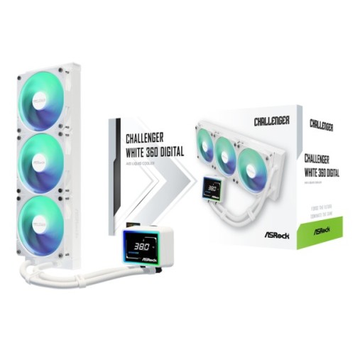 Система рідинного охолодження ASRock CHALLENGER WHITE 360 DIGITAL
