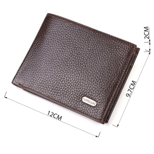 Гаманець Canpellini З натуральної шкіри Коричневий (21863)