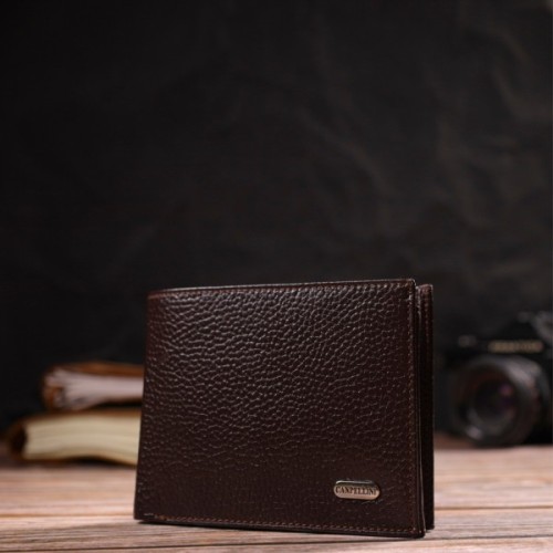 Гаманець Canpellini З натуральної шкіри Коричневий (21863)