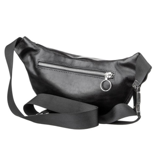 Сумка Grande Pelle Поясна Чорна (11140)