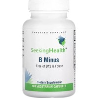 Вітамінно-мінеральний комплекс Seeking Health B-Комплекс без фолієвої кислоти та B12, B-Minus, 100 вегетаріан (SKH-52019)