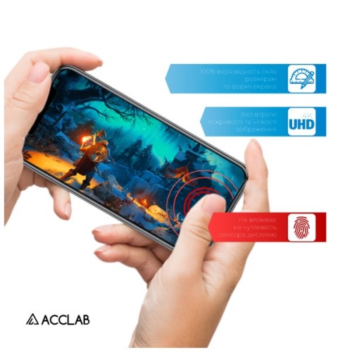 Скло захисне ACCLAB Full Glue ESD Oppo A5 Pro 5G Black (1283126623882)