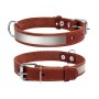 Нашийник для тварин Collar зі світловідбиваючою стрічкою Ш 20 мм Д 32-40 см коричневий (01556)