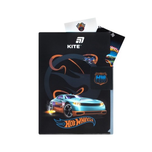Папка - куточок Kite із клапаном A4 Hot Wheels- 2 (HW25-248-2)