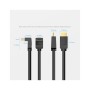 Кабель мультимедійний HDMI M to HDMI M 3.0m 4K60Hz 90° corner black Vention (AAQBI)
