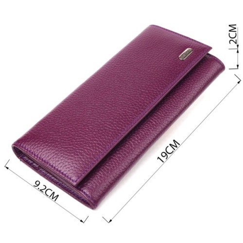 Гаманець Canpellini З натуральної шкіри Фіолетовий (21630)