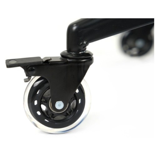 Ролик для крісла Аклас FI 11 безшумний зі стопором D-75, Прозорий (00166280)