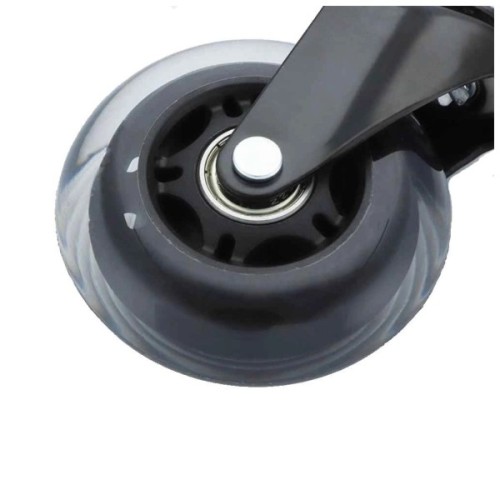 Ролик для крісла Аклас FI 11 безшумний зі стопором D-75, Прозорий (00166280)