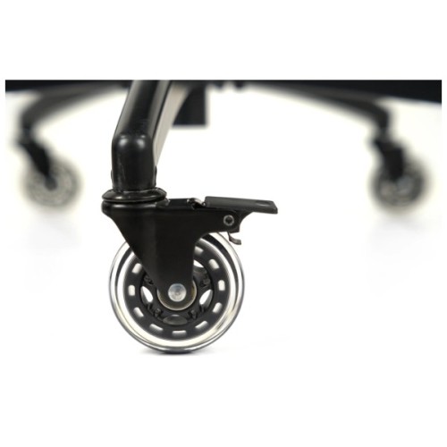 Ролик для крісла Аклас FI 11 безшумний зі стопором D-75, Прозорий (00166280)