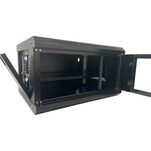 Шафа настінна GEAR 9U 19'' 530x400x450 мм, + полка 19", black (GWMSN-9U)