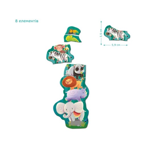Навчальний набір DoDo Магнітна гра Друзі з джунглів (200256)