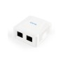 Комп'ютерна розетка Cablexpert RJ45x2 UTP, cat.5e (NCAC-2U5E-01)
