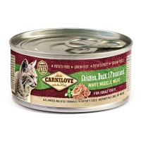 Вологий корм для кішок Carnilove з куркою качкою та фазаном 100 г (8595602528974)