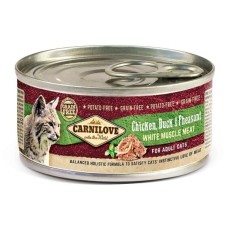 Вологий корм для кішок Carnilove з куркою качкою та фазаном 100 г (8595602528974)
