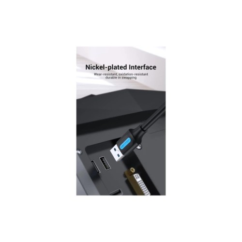 Дата кабель USB 3.0 AM/AM 1.5m PVC black Vention (CONBG)