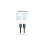 Дата кабель USB 3.0 AM/AM 1.5m PVC black Vention (CONBG)
