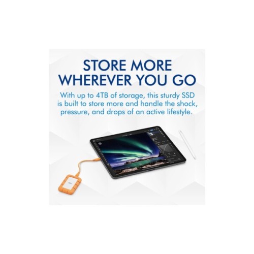 Накопичувач SSD USB Type-C 1TB Rugged Mini LaCie (STMF1000400)