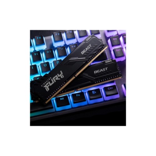 Модуль пам'яті для комп'ютера DDR4 16GB (2x8GB) 3200 MHz Black Kingston Fury (ex.HyperX) (KF432C16BBK2/16WP)