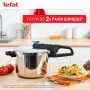 Каструля Tefal Secure Trendy Скороварка з паровим кошиком 8л (P2584401)