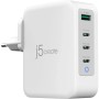 Зарядний пристрій J5create 1xUSB + 3xUSB-C 130W GaN QC3.0/PD/PPS (JUP43130E-EN)