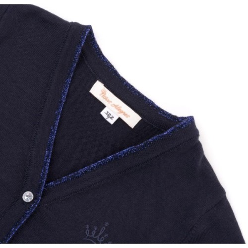 Кофта дитяча Breeze в'язана на гудзиками (V-1306-152G-blue)