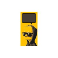 Картина по номерам ArtCraft Барт Сімпсон листівка 40х80 см (16113-AC)