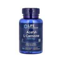 Вітамінно-мінеральний комплекс Life Extension Ацетил L-карнітин, 500 мг, Acetyl-L-Carnitine, 100 вегетаріанських до (LEX-15241)