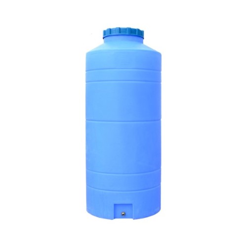 Ємність для води Пласт Бак вертикальна харчова 500 л вузька синя (12434)