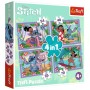 Пазл Trefl Lilo&Stitch Шалений день4 in 1 (35, 48, 54, 70) елемента (5900511346336)